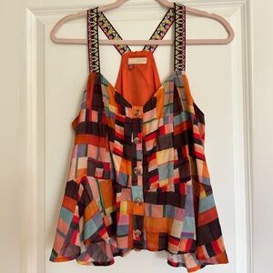 Anthropologie Pilcro size Medium boho tank top blouse